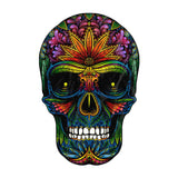 Colorful Skull-Freeform Beach Towel-XL - 57.1" x 70.9 / 145cm x 180cm-2-Chic Pop