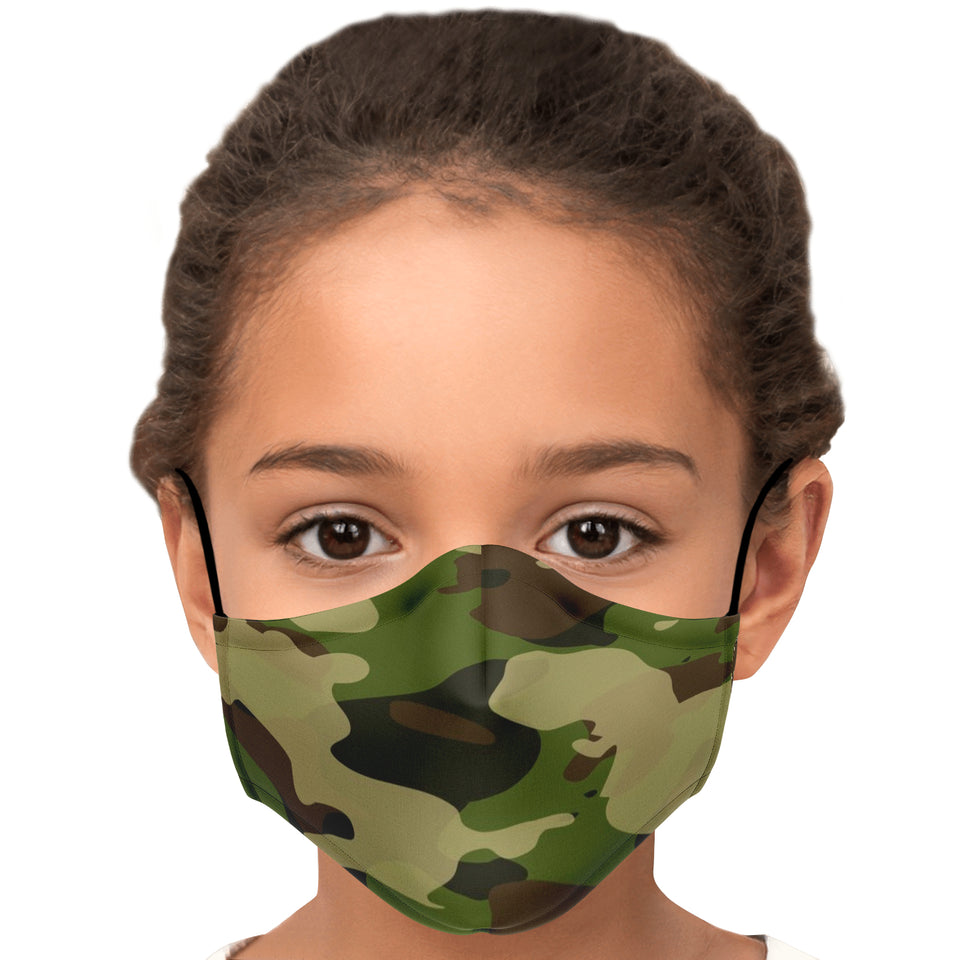 Green Camo Face Mask - Camouflage-Fashion Face Mask - AOP-1pc - Adult Fashion Face Mask-No additional filters-13-Chic Pop