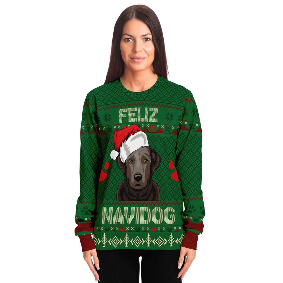 Feliz Navidog - Labrador-Fashion Sweatshirt - AOP-XS-7-Chic Pop