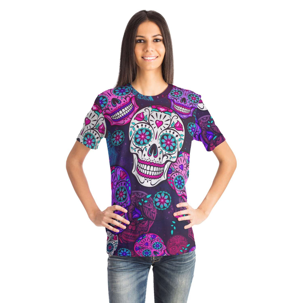 Sugar Skull-T-shirt-XS-1-Chic Pop