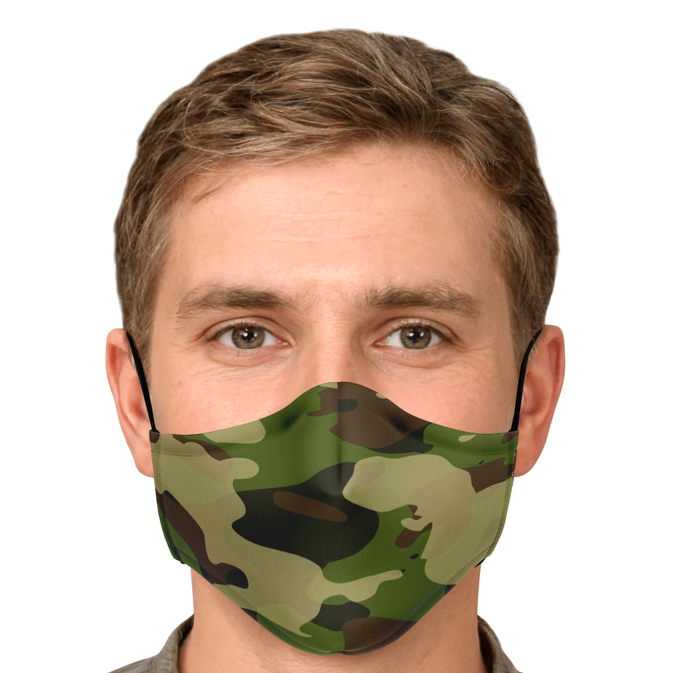 Green Camo Face Mask - Camouflage-Fashion Face Mask - AOP-1pc - Adult Fashion Face Mask-No additional filters-10-Chic Pop