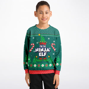 Ninja Elf-Fashion Kids/Youth Sweatshirt – AOP-XXS-1-Chic Pop