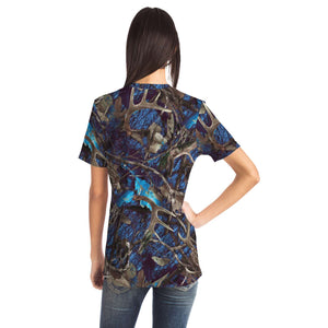 Camo Turquoise-T-shirt-XS-3-Chic Pop