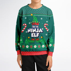 Ninja Elf-Fashion Kids/Youth Sweatshirt – AOP-XXS-8-Chic Pop