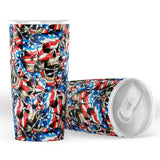 American Barbwire Skulls-20oz Tumbler - AOP-20oz-4-Chic Pop