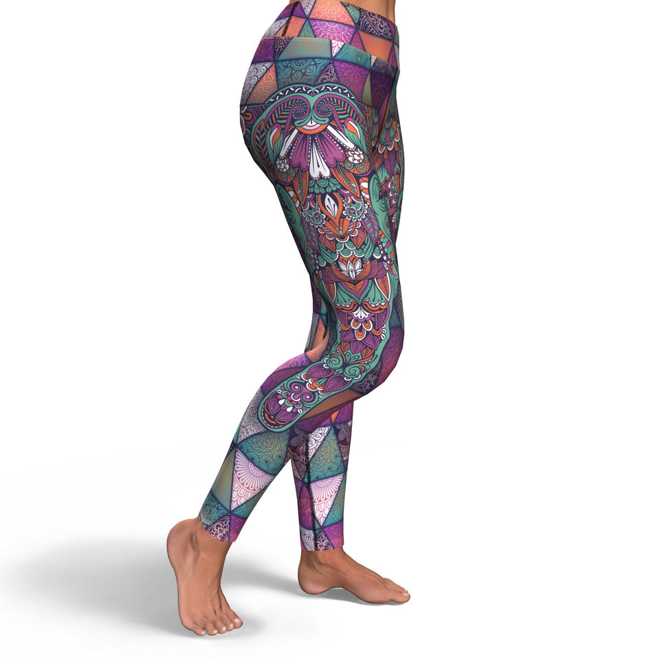 Mandala Elephant-Yoga Pants-XS-3-Chic Pop