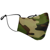 Green Camo Face Mask - Camouflage-Fashion Face Mask - AOP-1pc - Adult Fashion Face Mask-No additional filters-2-Chic Pop