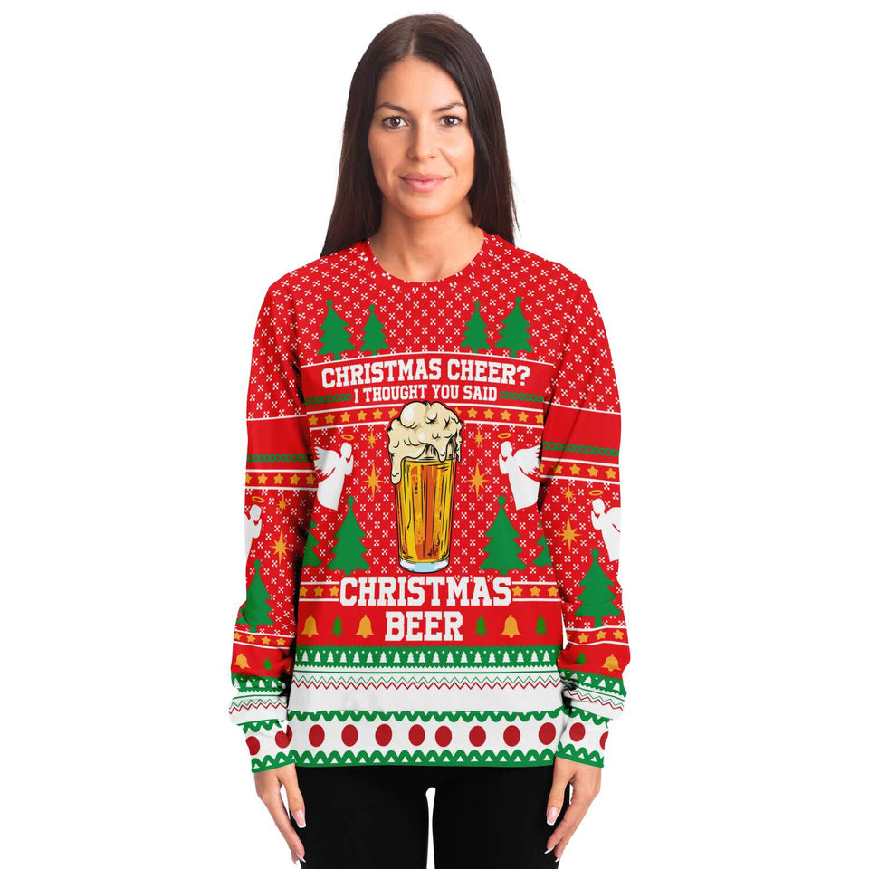 Christmas Beer-Fashion Sweatshirt - AOP-XS-5-Chic Pop