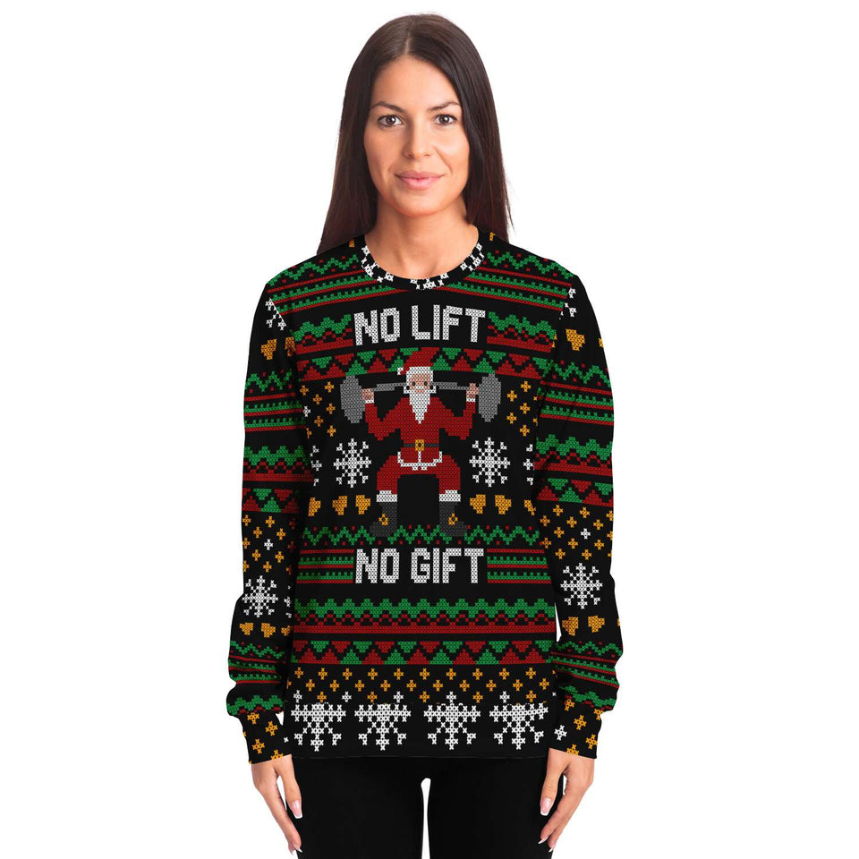 No Lift No Gift-Fashion Sweatshirt - AOP-XS-5-Chic Pop