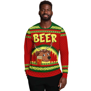 Beer Deer-Fashion Sweatshirt - AOP-XS-1-Chic Pop