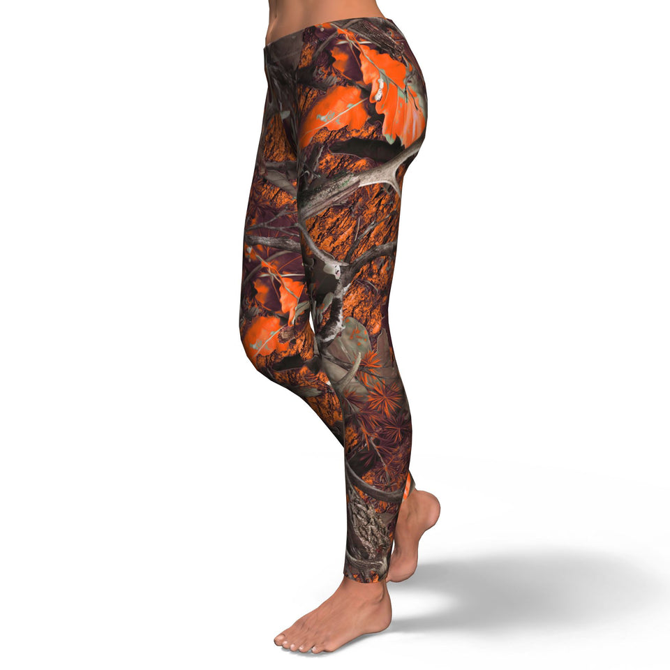 Orange Hunting-Leggings-XS-4-Chic Pop