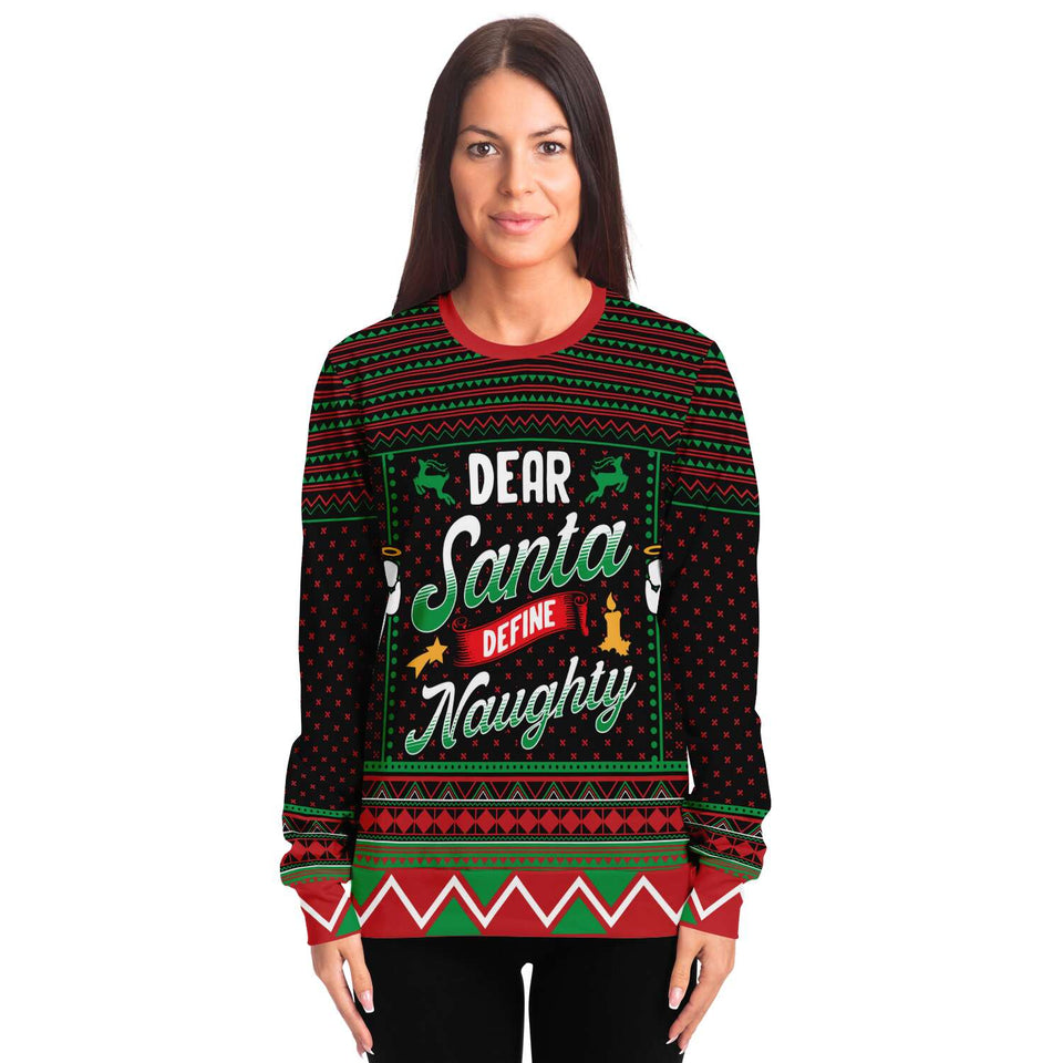 Define Naughty-Fashion Sweatshirt - AOP-XS-5-Chic Pop