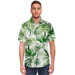 Flower Tropical-Short Sleeve Button Down Shirt - AOP-XS-3-Chic Pop