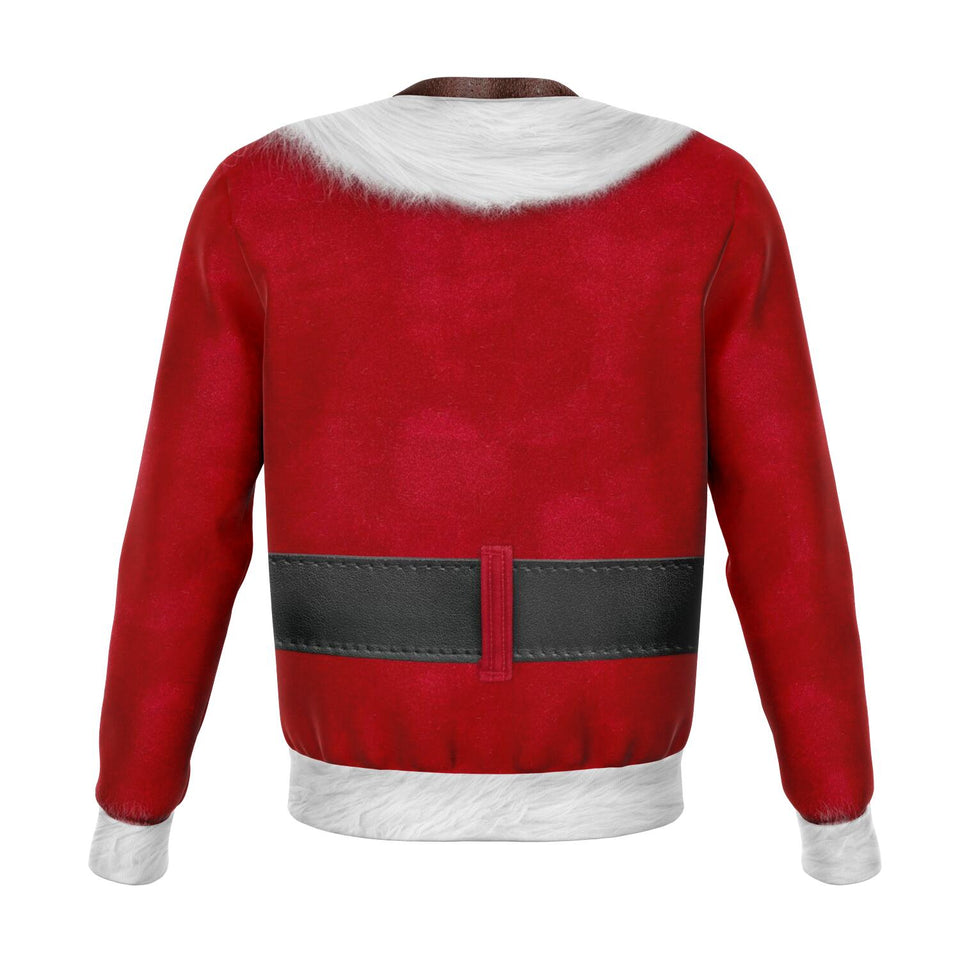 Fitness Santa Dark Skin Sweatshirt-Fashion Sweatshirt - AOP-XS-2-Chic Pop