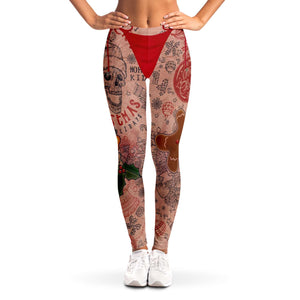 Hairy Xmas Legs Leggings-Leggings - AOP-XS-5-Chic Pop