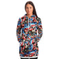 American Barbwire Skulls-Fashion Longline Hoodie - AOP-XS-2-Chic Pop