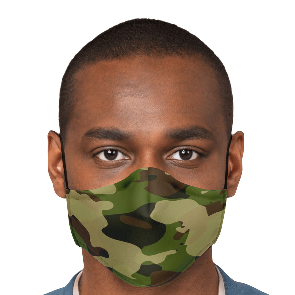 Green Camo Face Mask - Camouflage-Fashion Face Mask - AOP-1pc - Adult Fashion Face Mask-No additional filters-9-Chic Pop