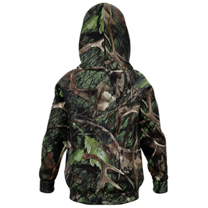 Green Camo Kids Hoodie-Fashion Kids Hoodie - AOP-XXS - 1/2 Years-4-Chic Pop