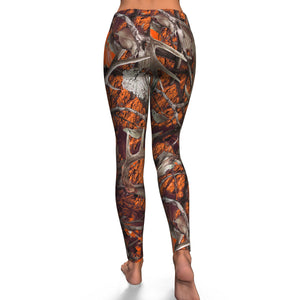 Orange Hunting-Leggings-XS-2-Chic Pop