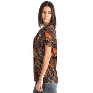 Camo Orange-T-shirt-XS-5-Chic Pop