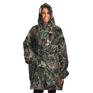 Green Hunting Camo Snug Hoodie-Snug Hoodie - AOP-ONSIZE-1-Chic Pop