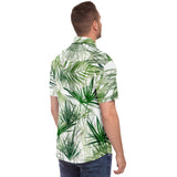 Flower Tropical-Short Sleeve Button Down Shirt - AOP-XS-6-Chic Pop