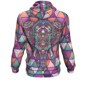 Mandala Elephant-Hoodie-XS-4-Chic Pop