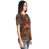 Camo Orange-T-shirt-XS-4-Chic Pop