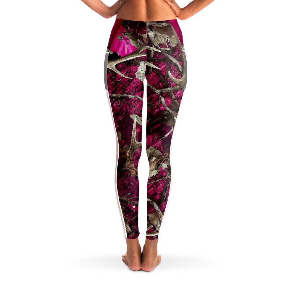 Pink Hunting - Mesh Pocket Legging All Over Print-Mesh Pocket Legging - AOP-XS-2-Chic Pop