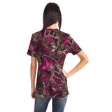 Camo Pink-T-shirt-XS-3-Chic Pop