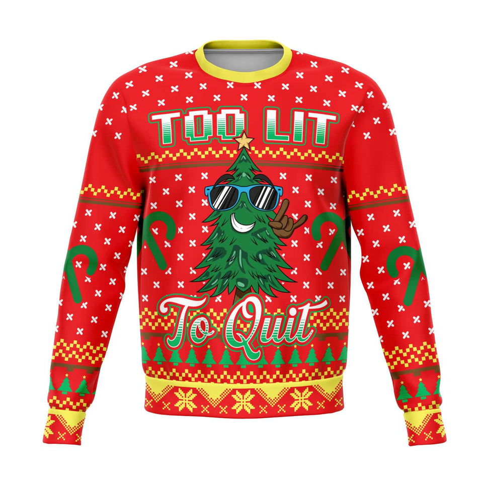 Too lit to quit-Fashion Sweatshirt - AOP-XS-1-Chic Pop