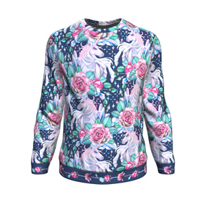 Unicorn Roses-Sweatshirt-XS-1-Chic Pop