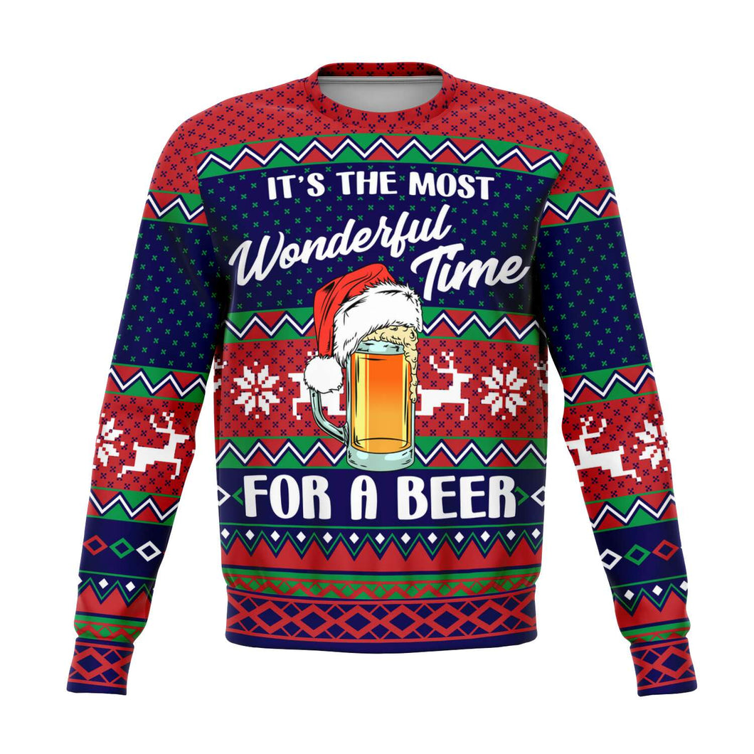 Wonderful time for a beer-Fashion Sweatshirt - AOP-XS-1-Chic Pop