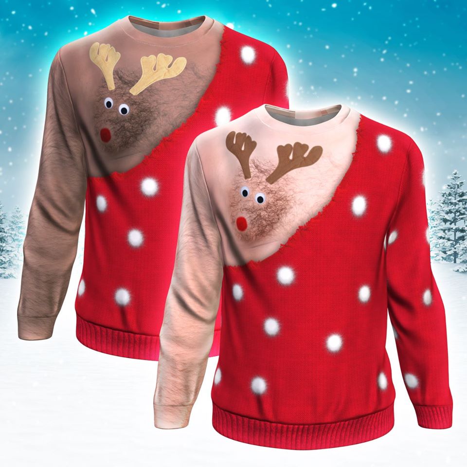 Rudolph Light Skin Sweatshirt-Sweatshirt-XS-1-Chic Pop