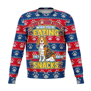 Snacks Beagle Sweatshirt-Fashion Sweatshirt - AOP-XS-1-Chic Pop