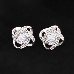 Love Knot Stud Earrings-Jewelry-1-Chic Pop