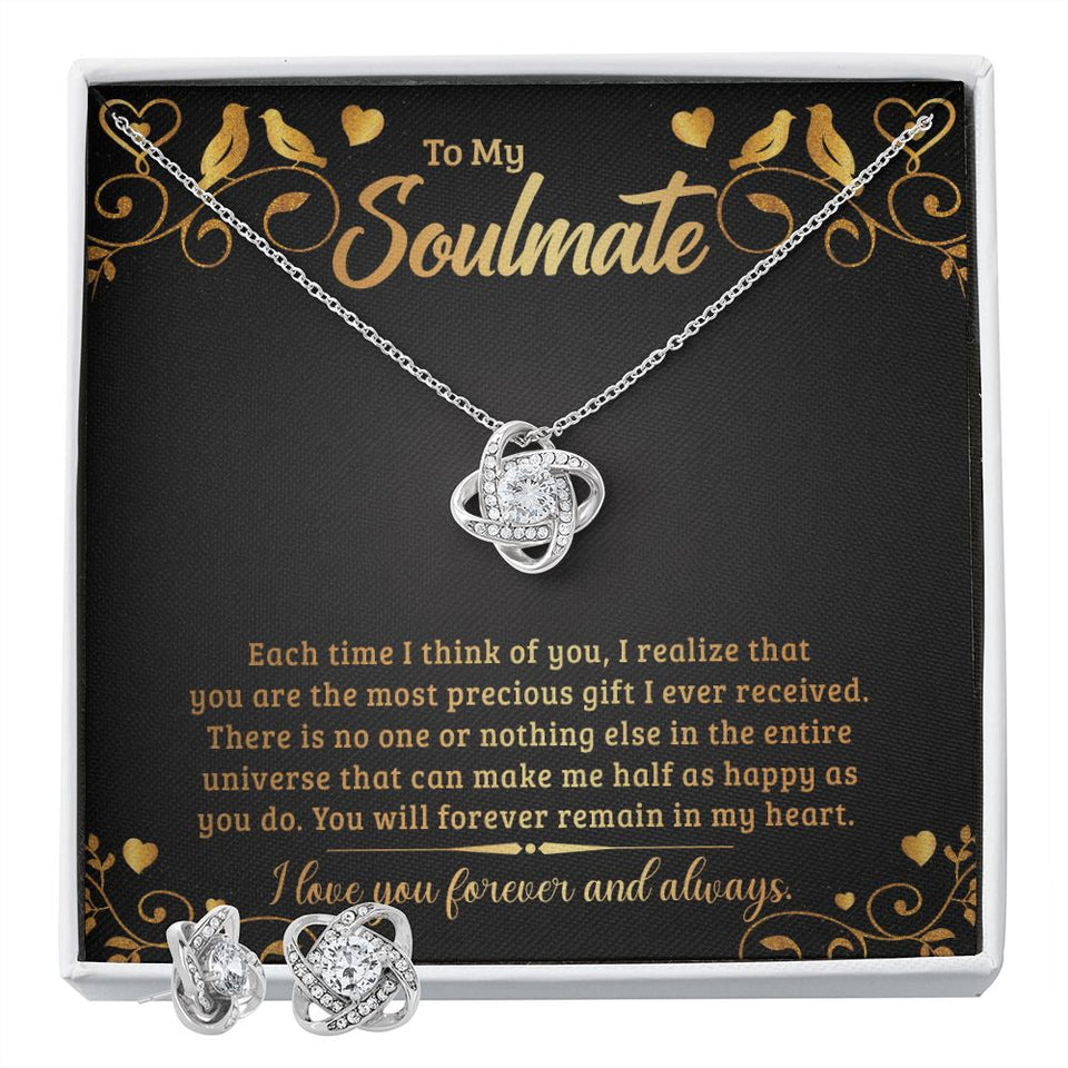 To My Soulmate - Each time I think of you-Jewelry-Two Tone Box-1-Chic Pop