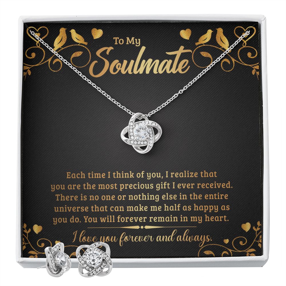 To My Soulmate - Each time I think of you-Jewelry-Two Tone Box-1-Chic Pop