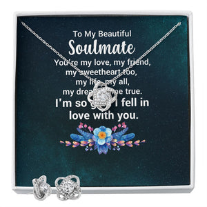 To My Beautiful Soulmate - You're my love-Jewelry-Two Tone Box-1-Chic Pop