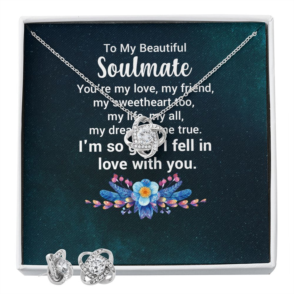 To My Beautiful Soulmate - You're my love-Jewelry-Two Tone Box-1-Chic Pop