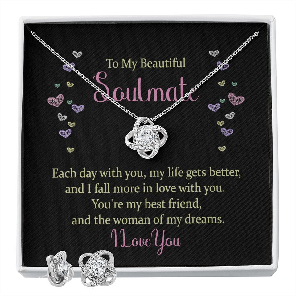 To my beautiful soulmate - each day with you-Jewelry-Two Tone Box-1-Chic Pop