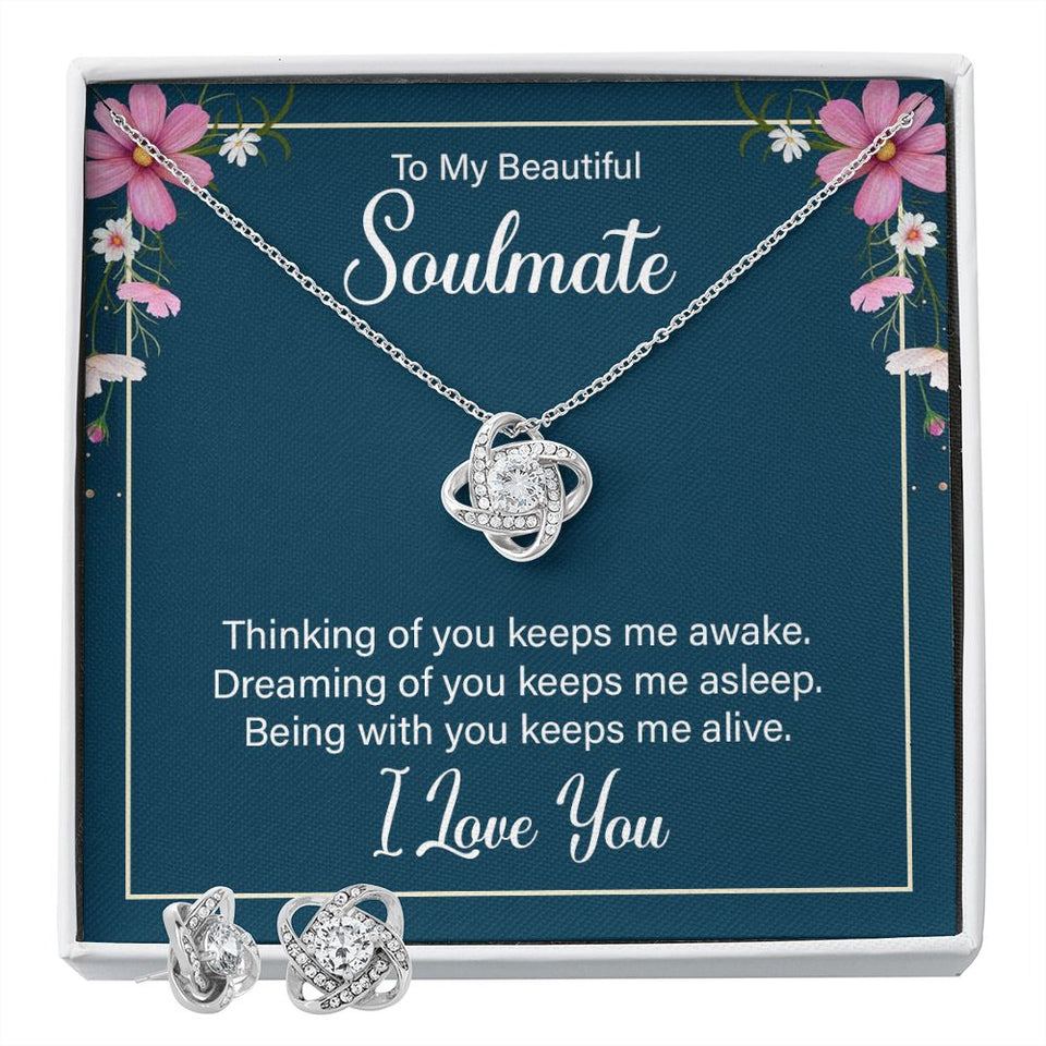 To my soulmate - thinking of you keeps me awake-Jewelry-Two Tone Box-1-Chic Pop