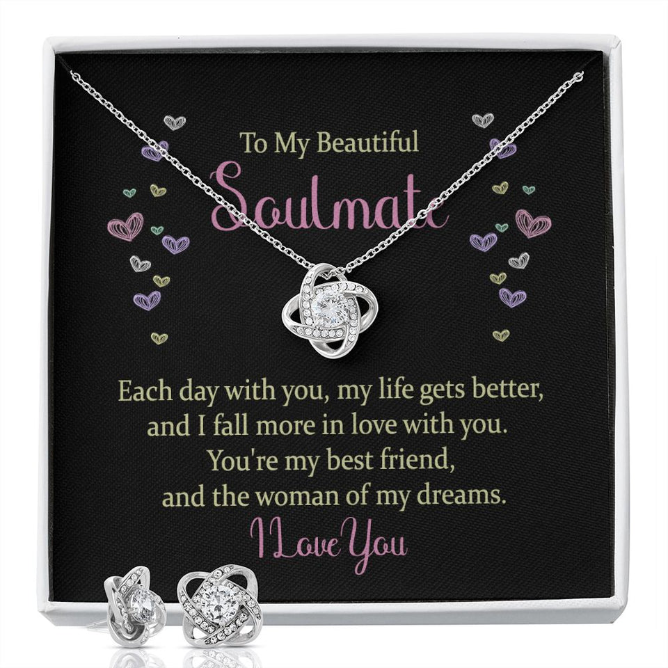 To my beautiful soulmate - each day with you-Jewelry-Two Tone Box-3-Chic Pop