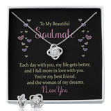 To my beautiful soulmate - each day with you-Jewelry-Two Tone Box-3-Chic Pop