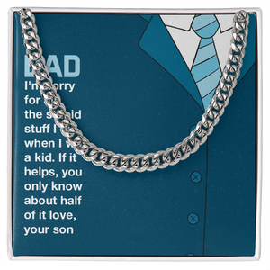 You Only Know About Half If It Love-Jewelry-Stainless Steel Cuban Link Chain-Standard Box-1-Chic Pop