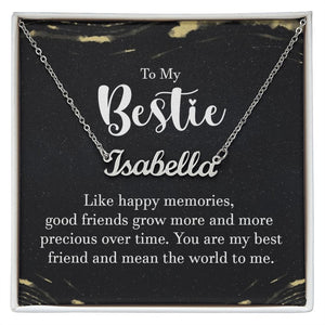 To my bestie - like happy memories-Jewelry-Polished Stainless Steel-Standard Box-1-Chic Pop