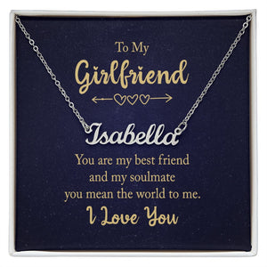 To my girlfriend - you are my best friend-Jewelry-Polished Stainless Steel-Standard Box-1-Chic Pop