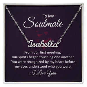 To my soulmate - from our first meeting-Jewelry-Polished Stainless Steel-Standard Box-1-Chic Pop