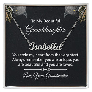 To my beautiful granddaughter - you stole my heart-Jewelry-Polished Stainless Steel-Standard Box-1-Chic Pop