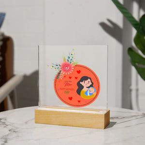 Happy Mothers Day-Jewelry-Acrylic Square with LED Base-10-Chic Pop